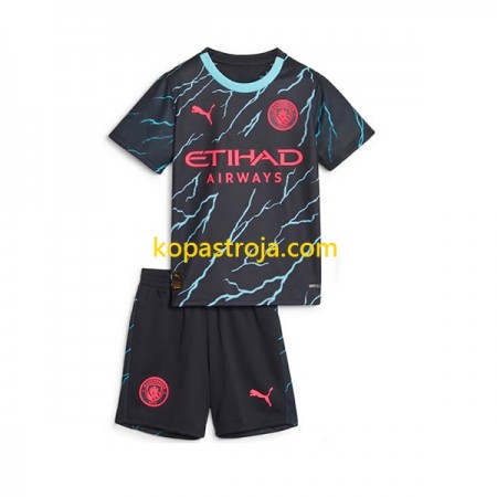 Billiga Fotbollströjor Manchester City Barn Tredje tröja 2023/24 Kortärmad